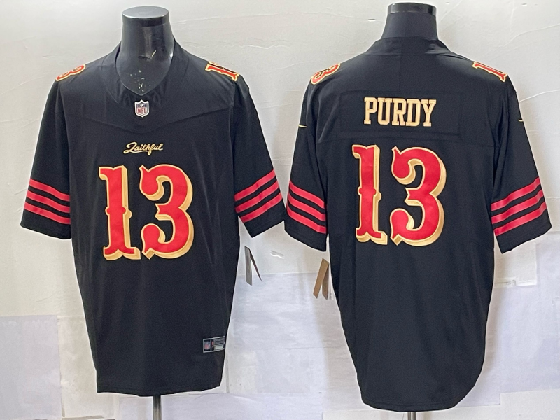Men San Francisco 49ers #13 Purdy black Limited Nike NFL 2025 Jersey 003->washington commanders->NFL Jersey